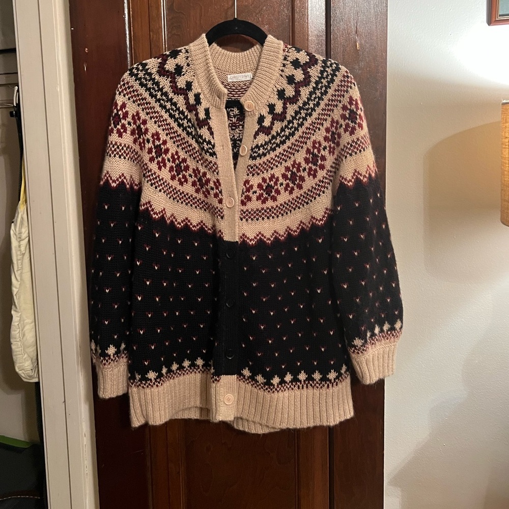 Christy Dawn Thora Cardigan in Fair Isle Noir, size M